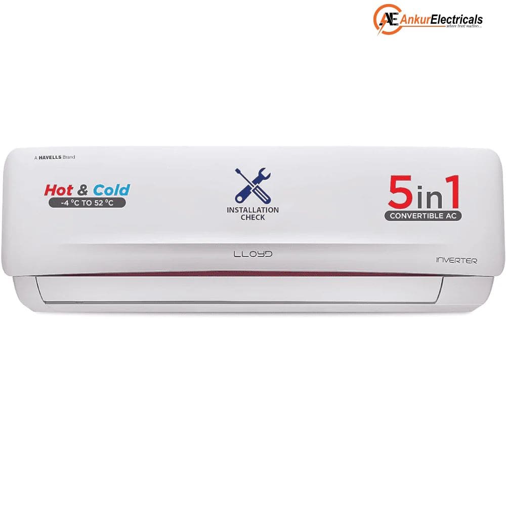 Lloyd 1.5 Ton 3 Star Hot & Cold Inverter Split Air Conditioner (GLS18H3FWRHP)