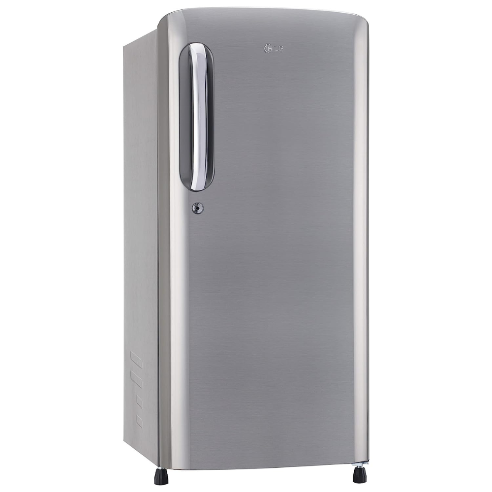 LG 185 Ltrs 3 Star Inverter Direct Cool Single Door Refrigerator (GL-B201APZD, Shiny Steel)