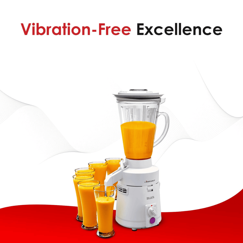Sujata 900 Watts Mixer Blender with 3 Ltrs Larg tab Jar (Megamix, White)