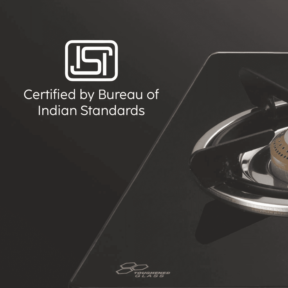 Glen Cooktop, 1037 GT BB, 3 Burner cm Auto Manual Glass Top Brass Burner 1 Big + 1 Medium + 1 small Gas Stove (Black)