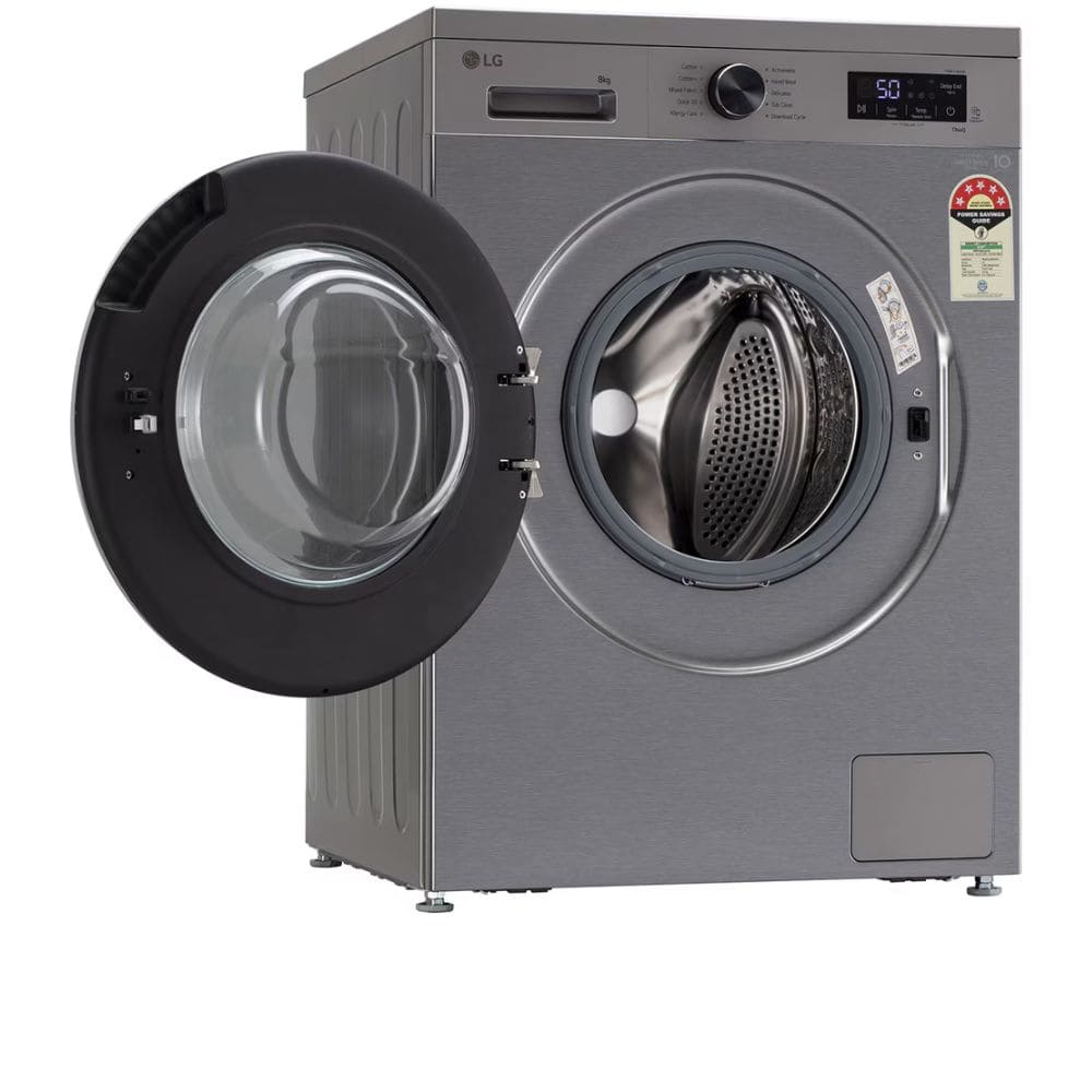 LG 8 Kg 5 Star Fully-Automatic Front Load Washing machine (FHB1208Z4P,Black)