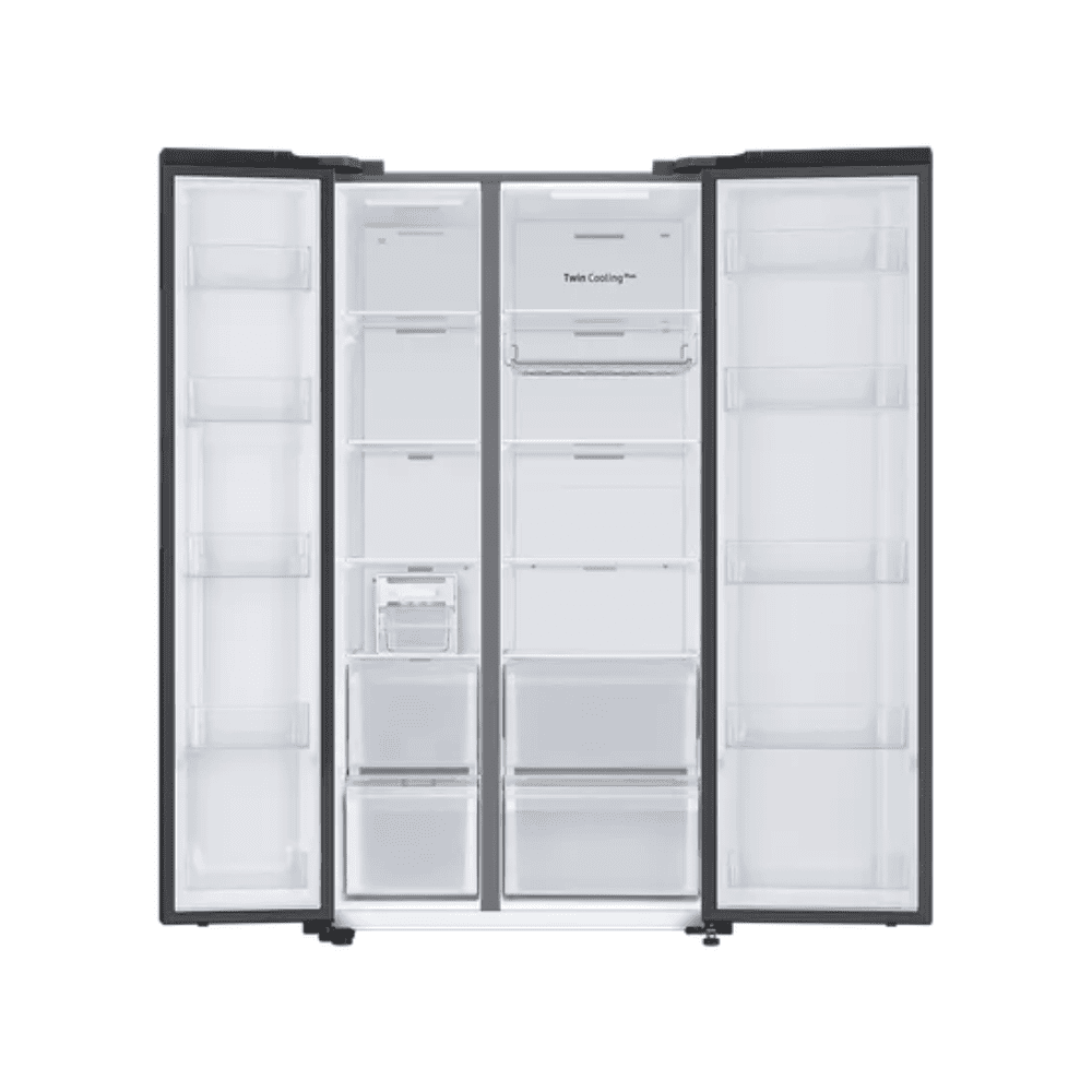 Samsung 653 Litres Side by Side Refrigerator (RS76CG8113B1, Black Matt)