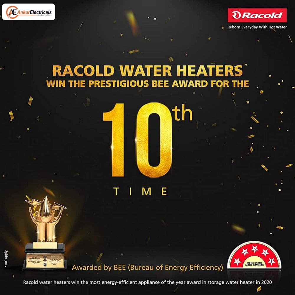 Racold 35 Ltrs Horizontal Storage Water Heater Geyser (CDR Dlx 35L-H)