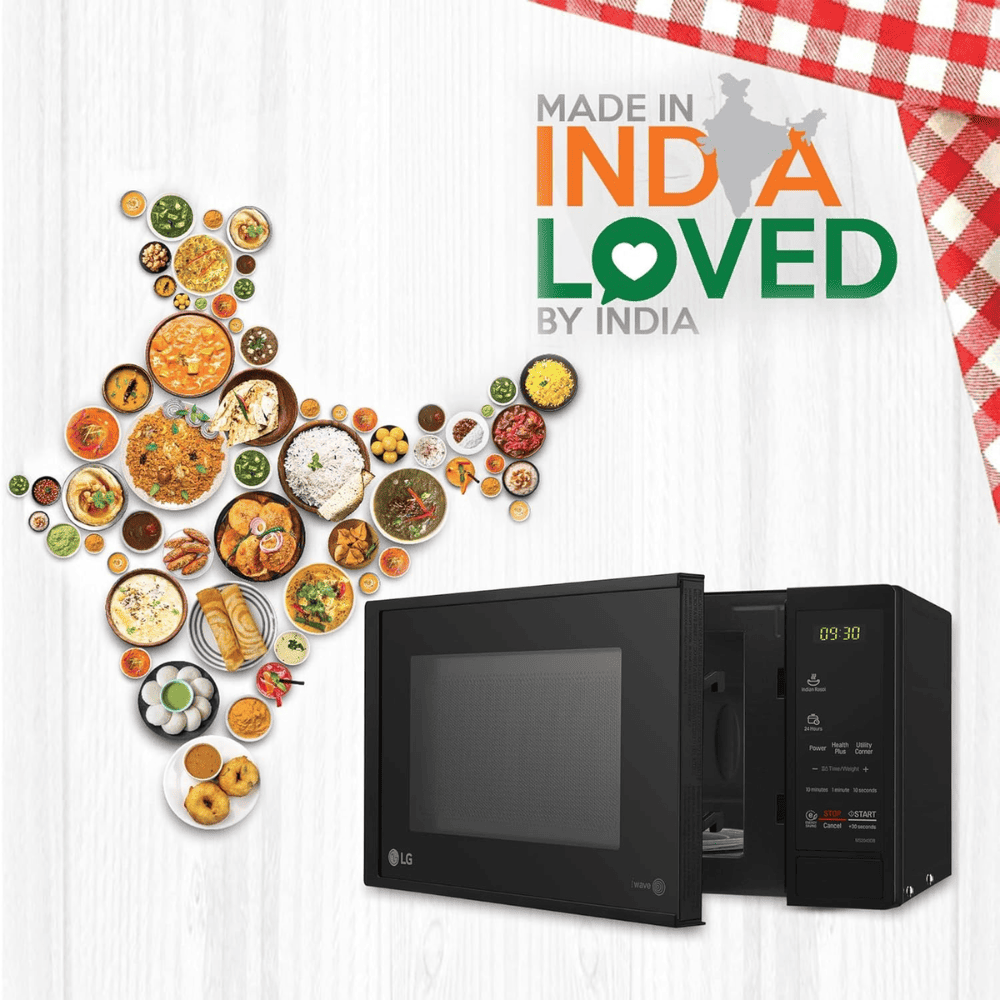 LG 20 Ltrs Solo Convection Microwave Oven All in One Charcoal (MS2043DB,Black)