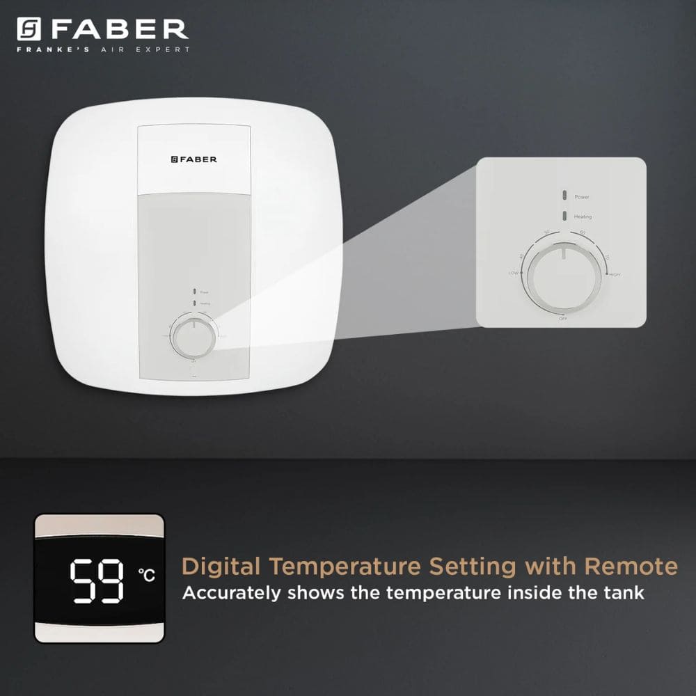 Faber 30 Ltrs Vertical Storage Water Heater Geyser (Cyrus30)