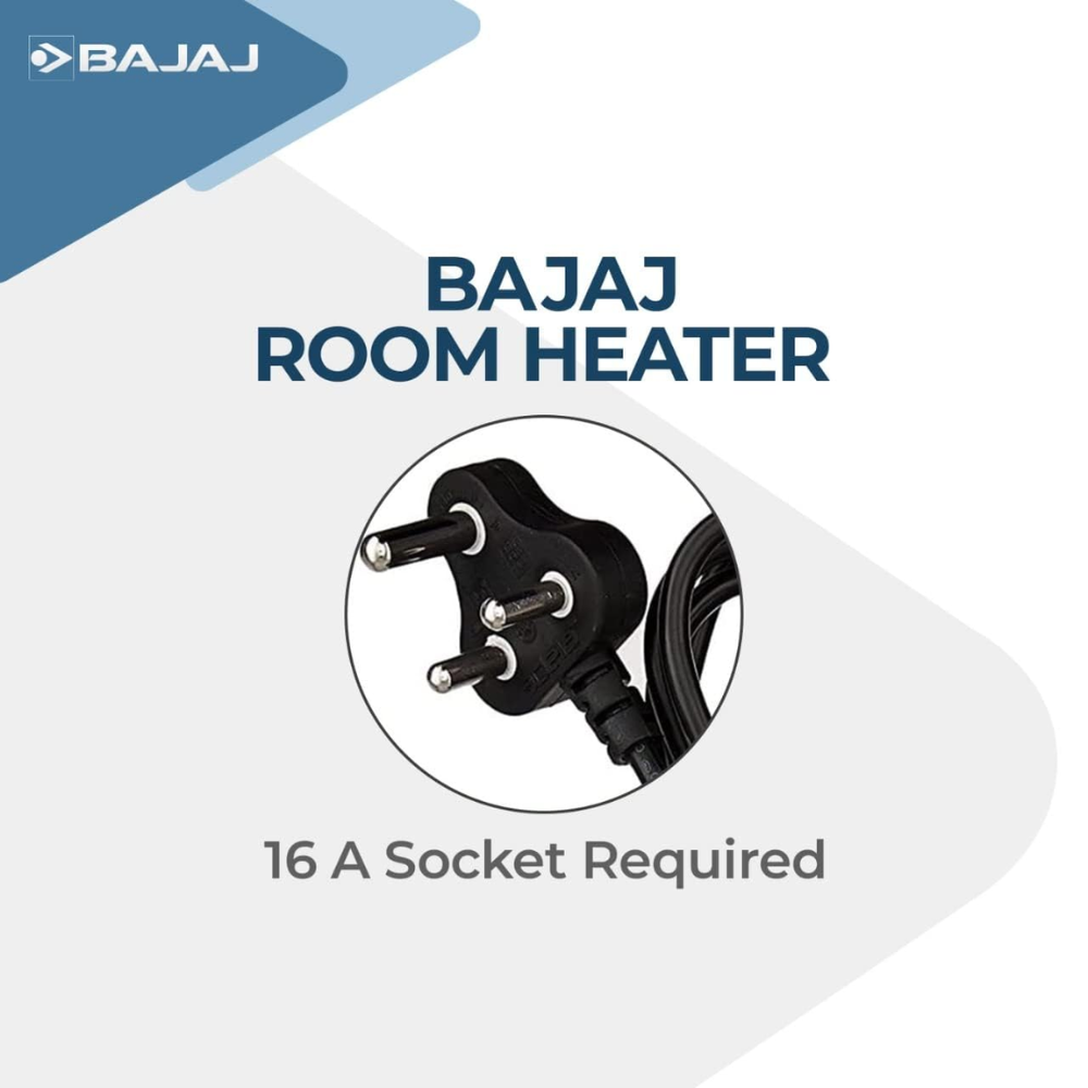 Bajaj 9 Straight Fins, 2900 Watts Oil Filled Rediator Room Heater (Majesty RH 9F Plus, Black)
