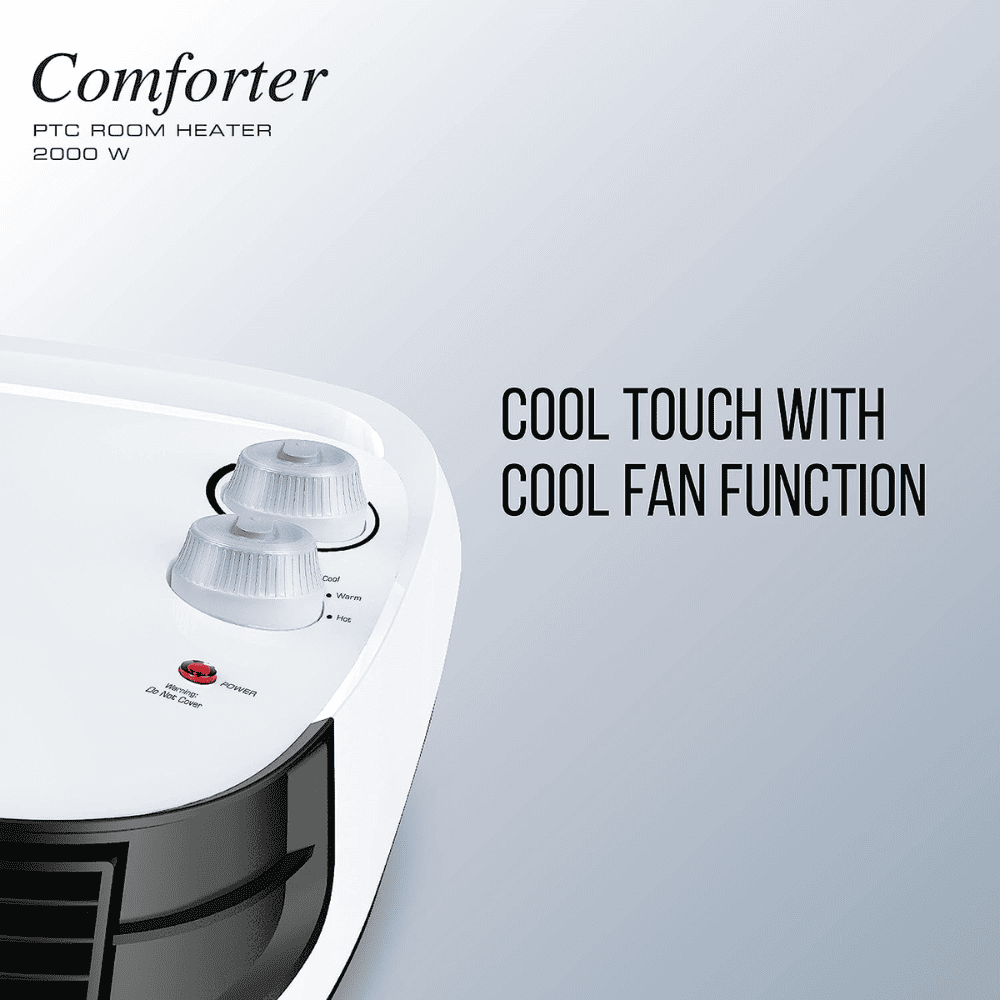 Havells 2000 Watts Comforter Room Heater, White & Black
