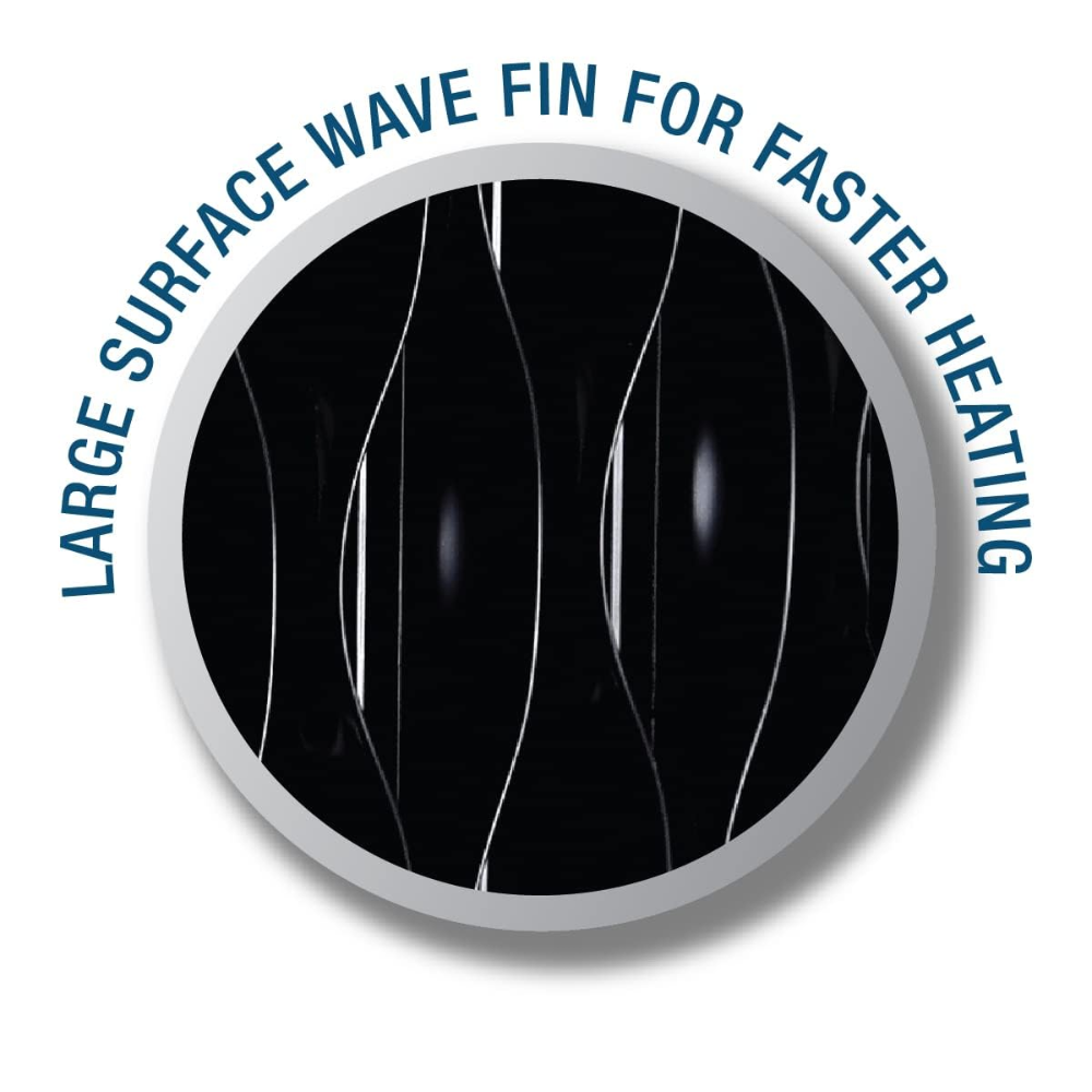 Havells 15 Wave Fins, 2900 Watts Oil Filled Radiators Room Heater with PTC Fan (GHROFBZK290, Black)