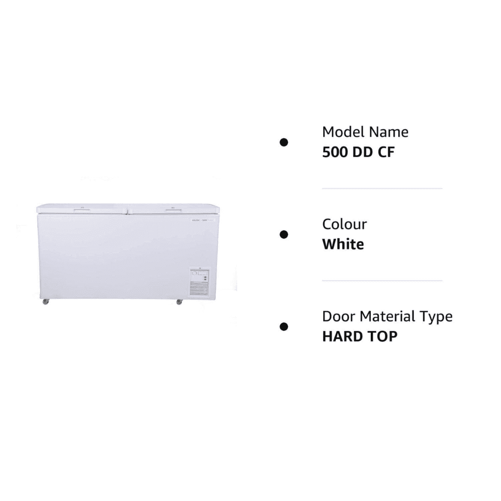 Voltas CF HT 500 DD, 500 Ltrs Double Door Deep Freezer, White