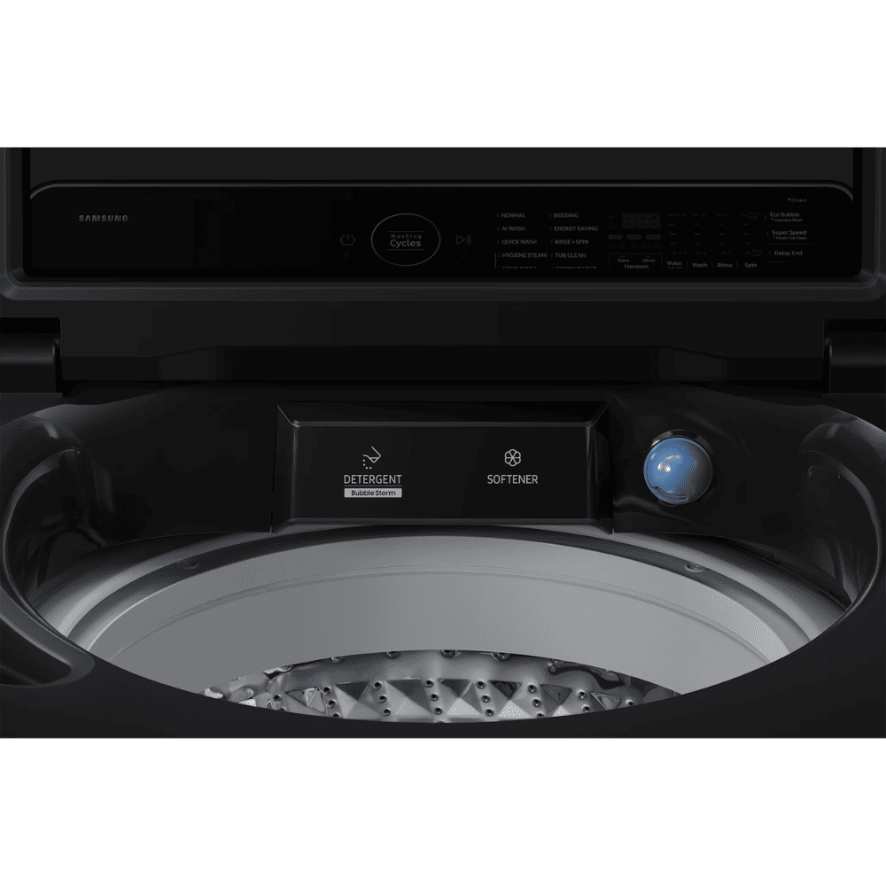 Samsung 14 Kg 5 Star Fully-Automatic Top Load Washing machine (WA80F14B6B,Black)