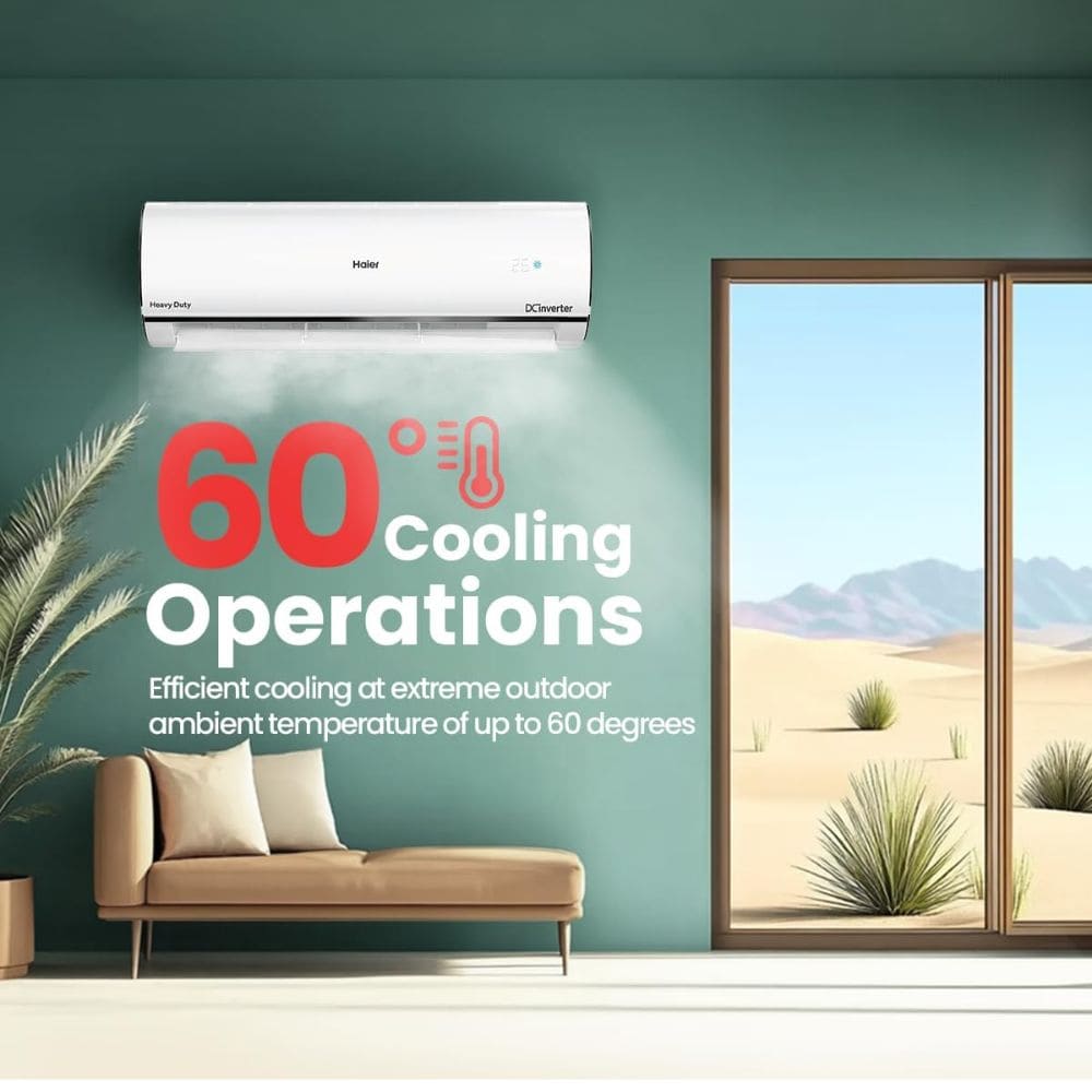Haier 1.5 Ton 3 Star Inverter Split Air Conditioner (HSI52KU-CAI3NB-I)