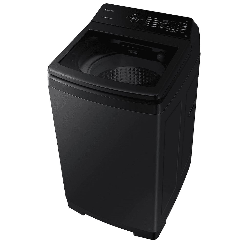Samsung 8 Kg 5 Star Fully Automatic Top Load Washing Machine (WA80BG4545BVTL, Black Caviar)