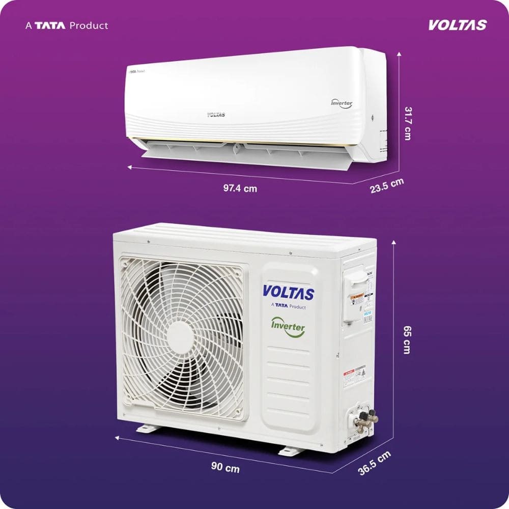 Voltas 1.5 Ton 5 Star Inverter Split Air Conditioner (SAC 185V VERTIS ZEST AI GOLD)