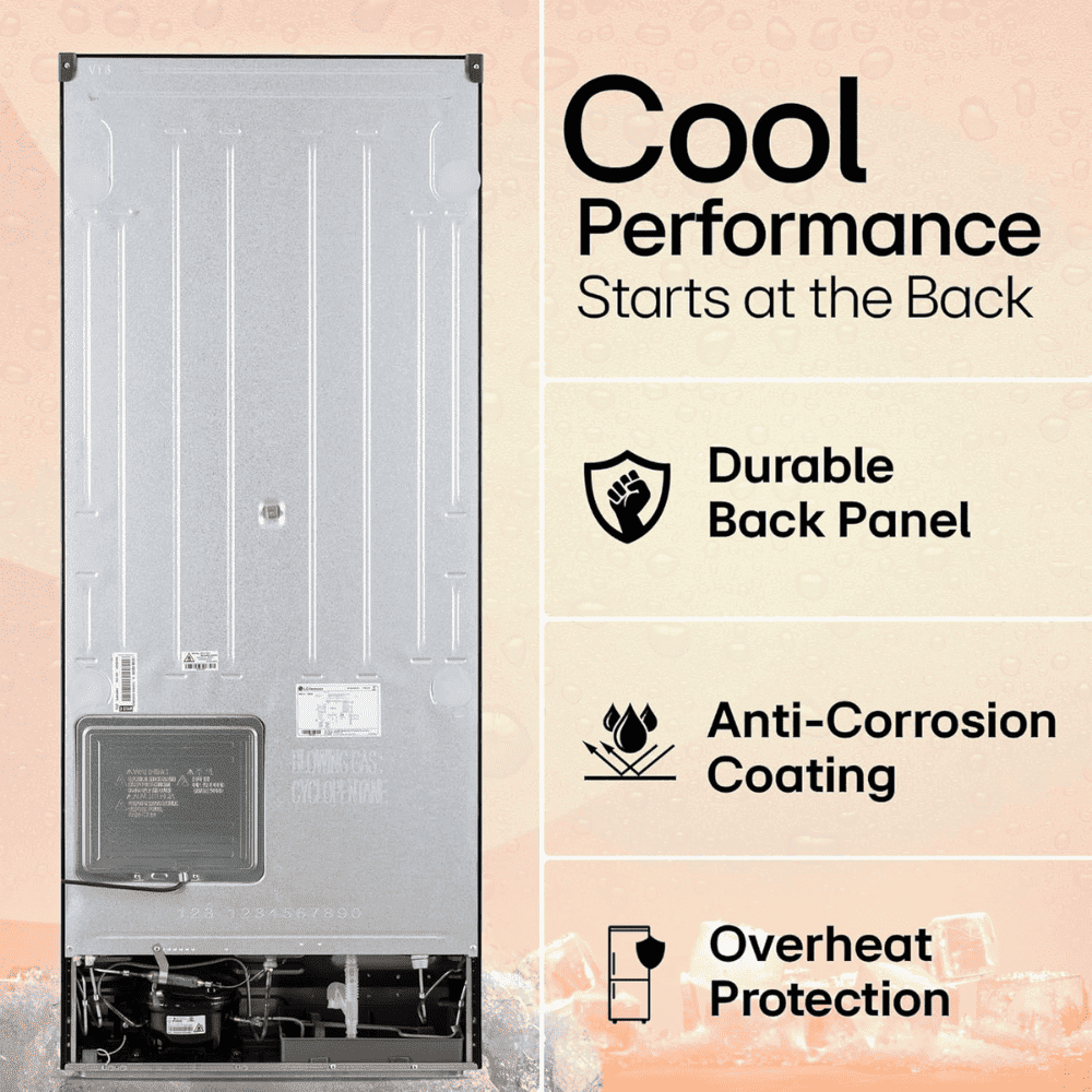 LG 466 Ltrs 1 Star, Inverter Frost Free, Double Door Refrigerator (GL-T492NPZR)