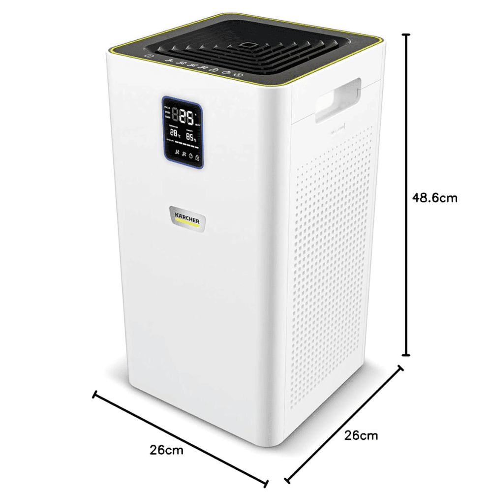 Karcher AF30 Dual H13 HEPA & Activated Carbon Filters Air Purifier with Air Quality Display