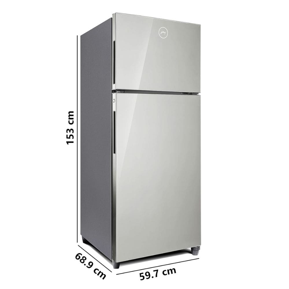 Godrej 233 Ltrs 2 Star Inverter Frost Free Double Door Refrigerator (RT EONALPHA 270B RI ST, Silver Grey)
