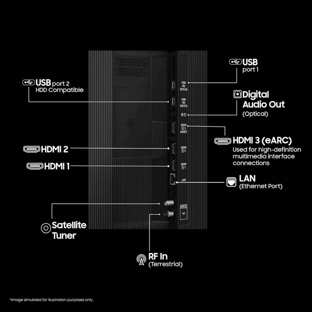 Samsung 55Q8F, 55 Inches 4K Ultra HD QLED TV, Black