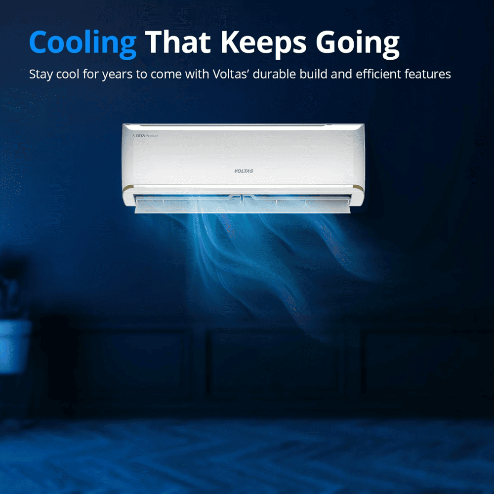 Voltas 1.5 Ton 3 Star Inverter Split Air Conditioner (183V Vectra Zen Gold 890 MM)