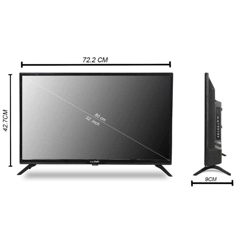 Lloyd 32HS411G, 32 Inches HD Smart LED TV, Black