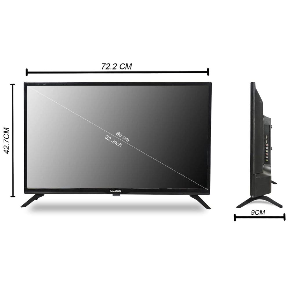 Lloyd 32HS411F, 32 Inches HD Smart LED TV, Black