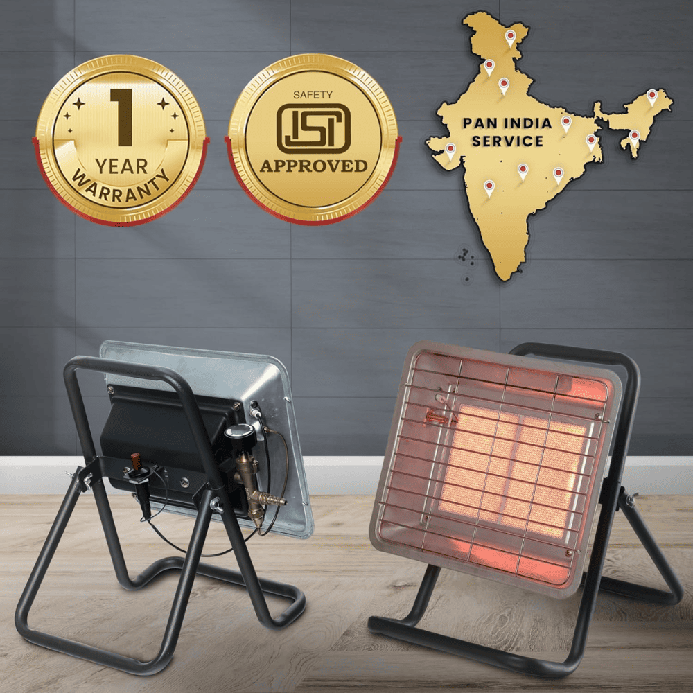 Warmex Pedestal Room Heater (OGH-05, Red & Black)