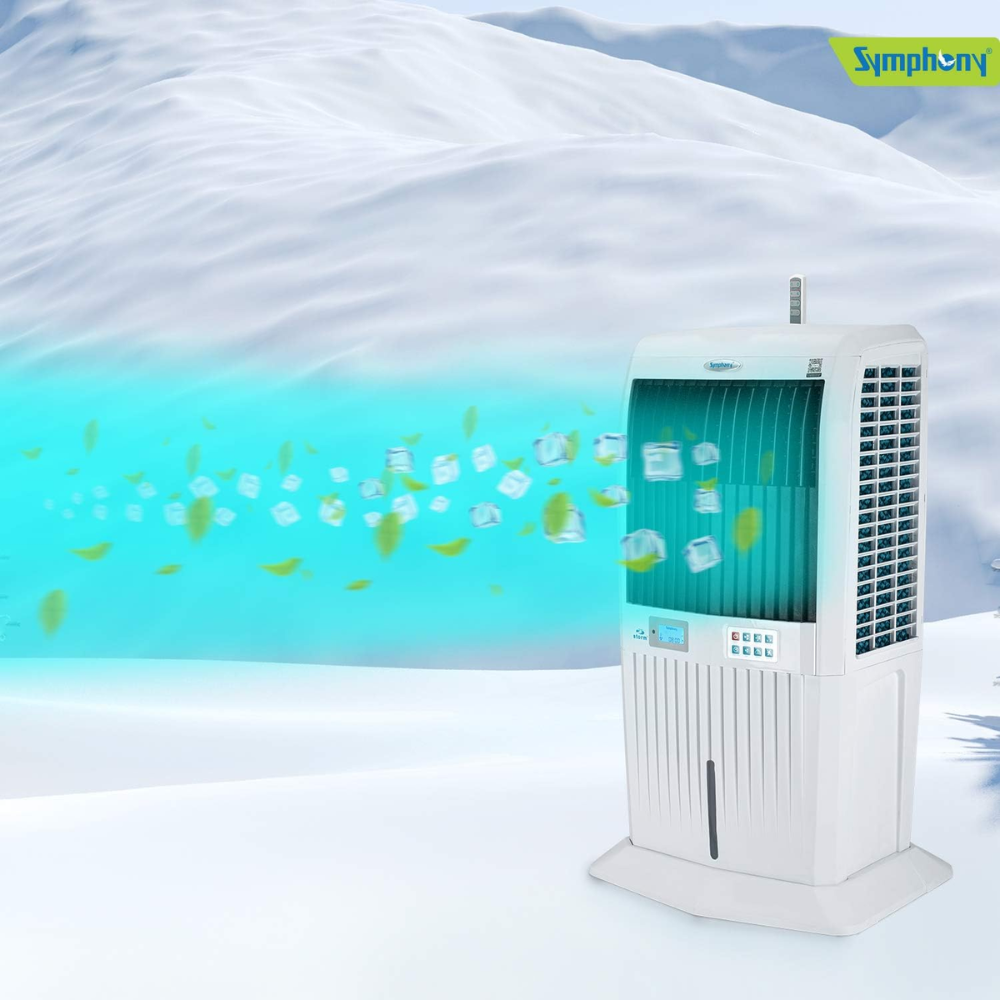 Symphony 70 Ltrs Freestanding Tower Room Air Cooler (STORM 70I)