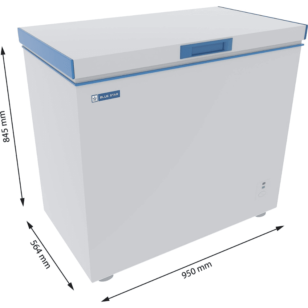 Blue Star CHFSD200F, 192 Ltrs Single Door Deep Freezer, White