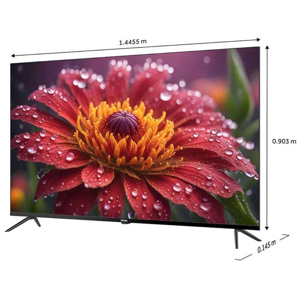 Haier LE55K800UGT, 55 Inches, 4K Ultra HD Ready Smart LED TV, Black