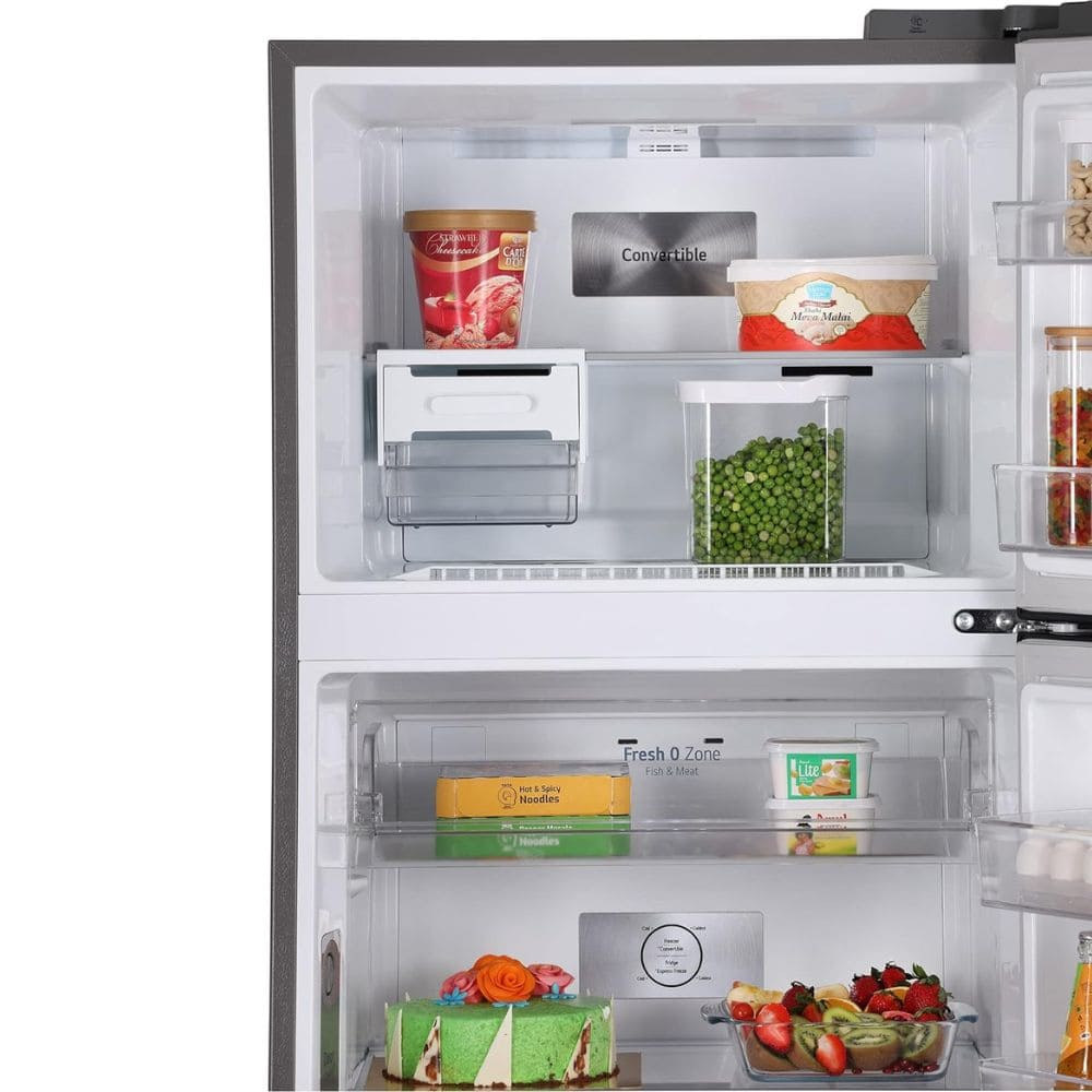 LG 398 Ltrs 2 Star, Inverter Frost Free, Double Door Refrigerator (GL-S422SPZY)