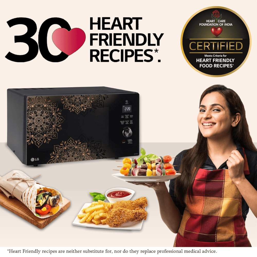 LG 28 Ltrs Charcoal Convection Microwave Oven (MJEN286UH,Black)