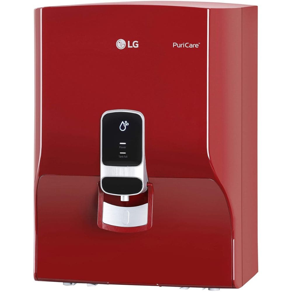 LG WW140NPR, 8 Litres RO+UV Stainless Steel Tank Wall Mountable Water Purifier, Red