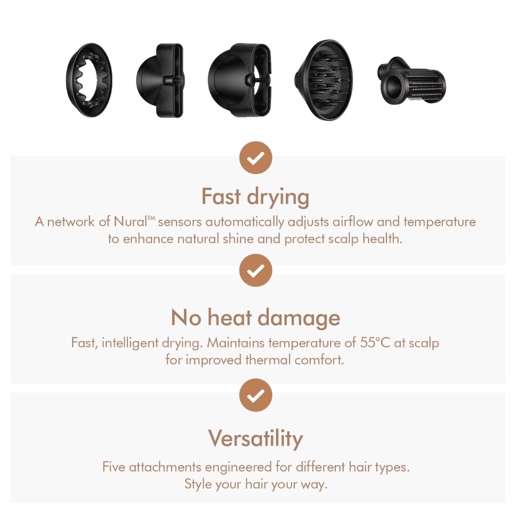 Dyson 515160-01, Supersonic Nural Electric Corded Hair Straightener (Vinca Blue)