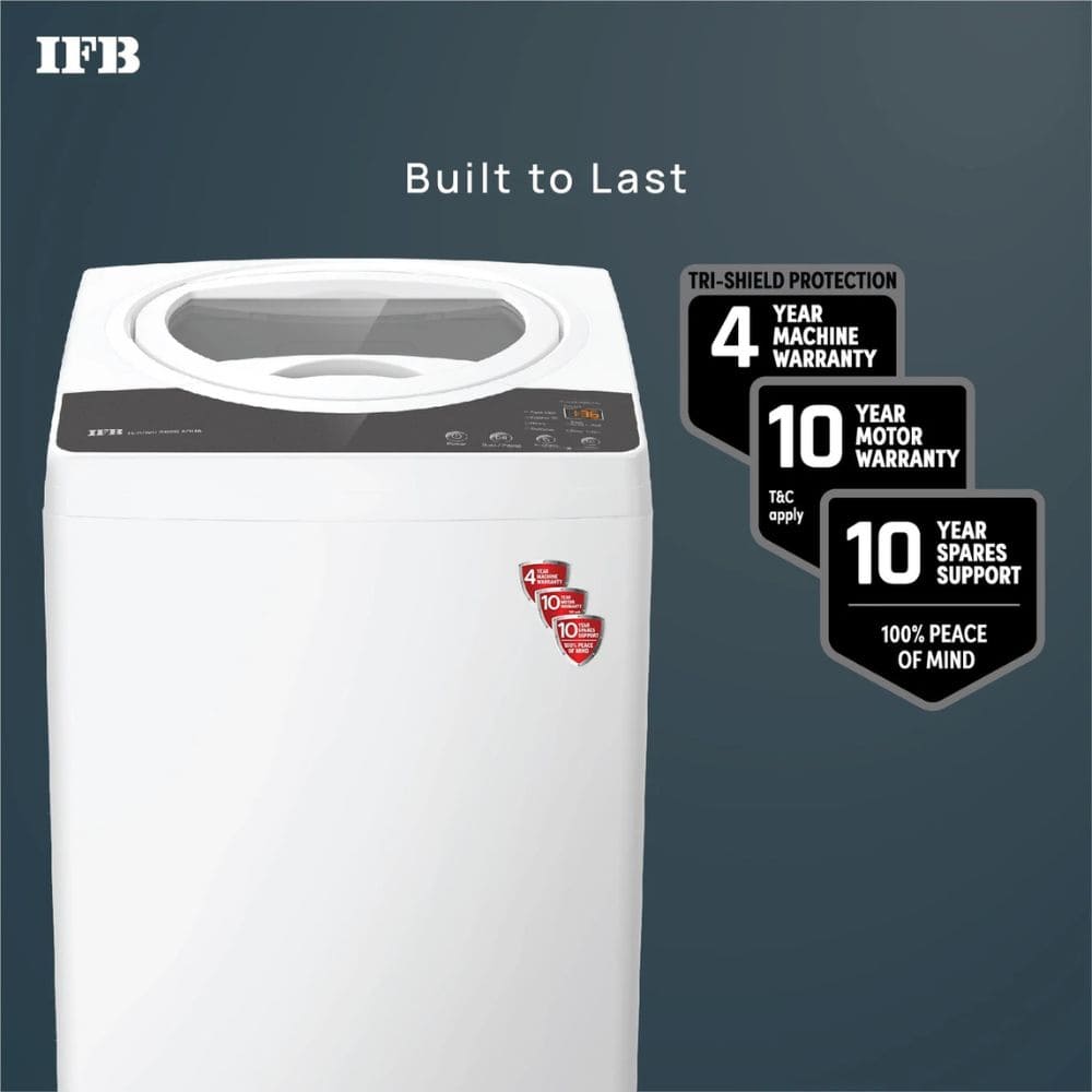 IFB 7 Kg 5 star Fully-Automatic Top Load Washing Machine (TL-R1WH 7.0KG AQUA, white)
