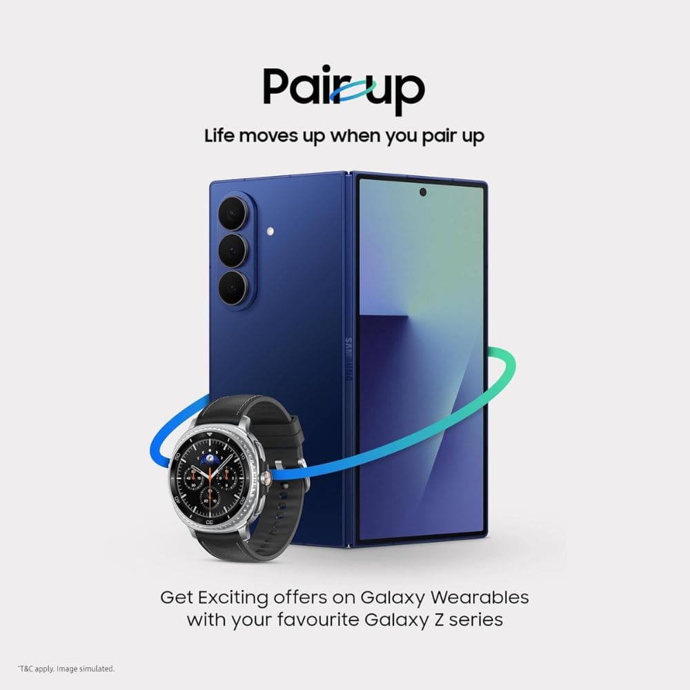 Samsung Galaxy Z Fold7 5G AI Smartphone with Ultra Sleek Design (Blue Shadow,12GB RAM, 256GB Storage)