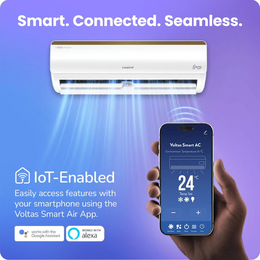 Voltas 1.5 Ton 5 star Inverter Split  Air Conditioner (Vertis AI 1.5 Tr. 5S)