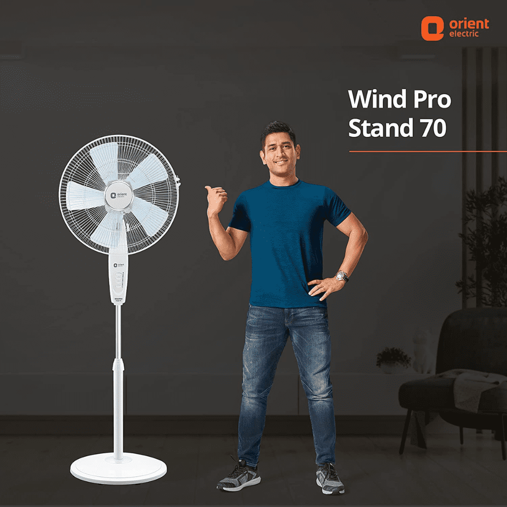 Orient Electric Wind 70 Pro, 400mm 5 Blade Pedestal Fan