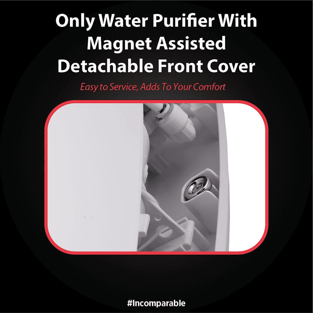 Hindware 18072NFN CALISTO, 7 Ltrs Storage RO + UV + UF Wall Mountable Water Purifier, White