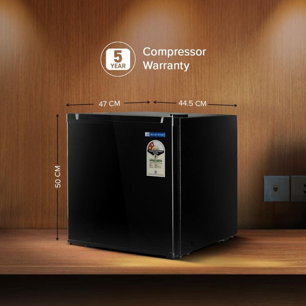 Blue Star 47 Ltrs Direct Cool Single Door Refrigerator (MR60-GB, Black)