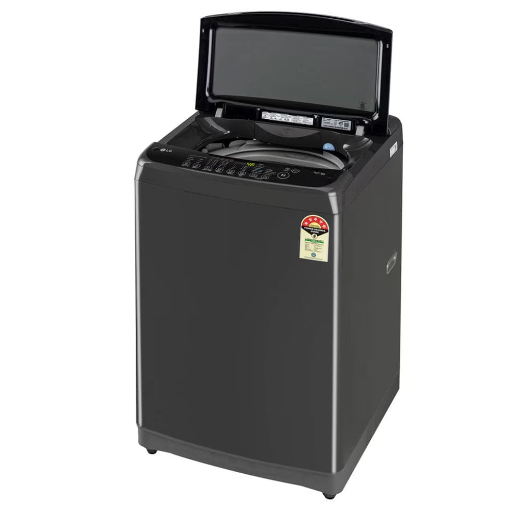 LG 12 Kg 5 Star Fully-Automatic Top Load Washing machine (T12SJMB1Z, Black)