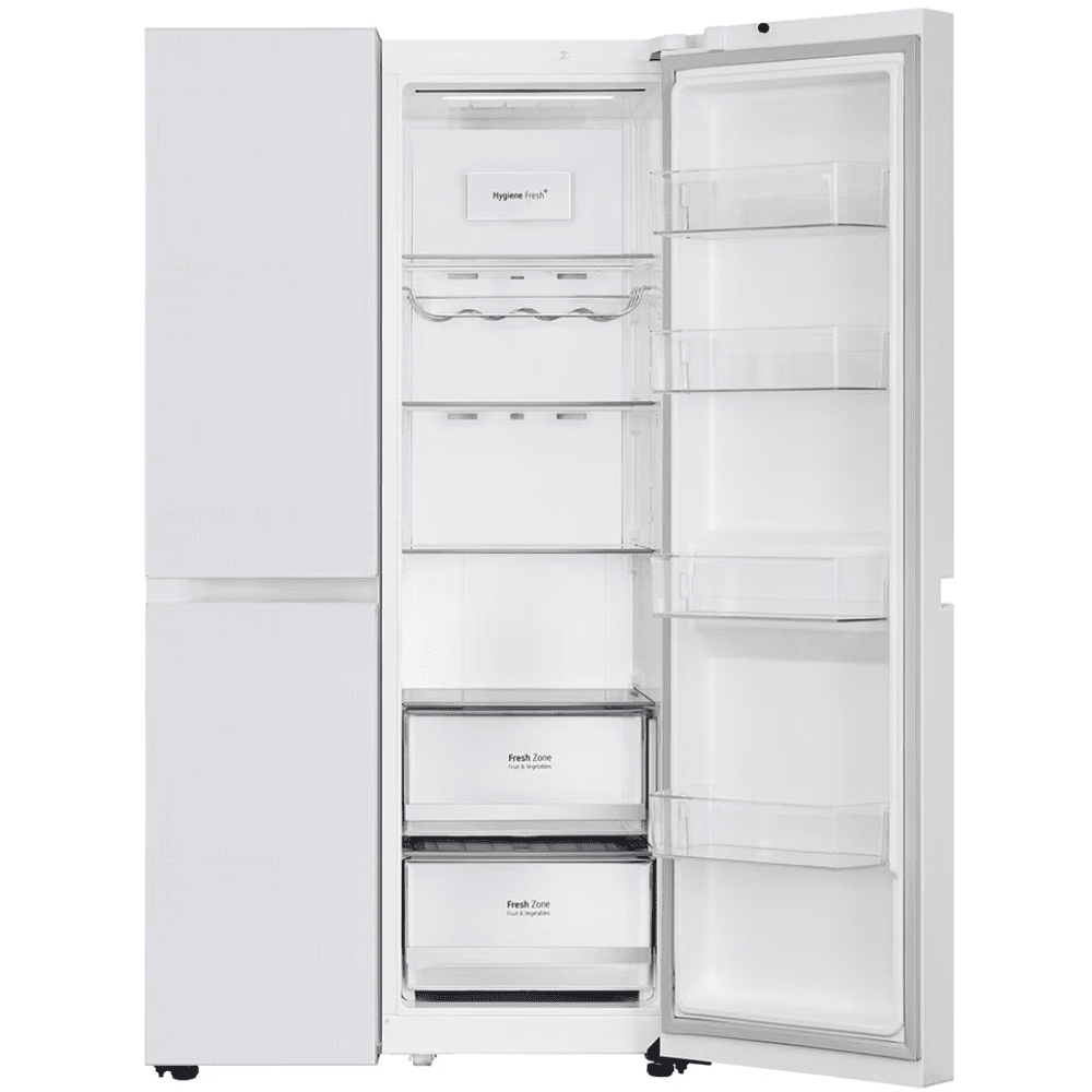LG 655 Ltrs 3 Star, Inverter Frost Free, Side-by-Side Refrigerator (GL-B257DLW3)