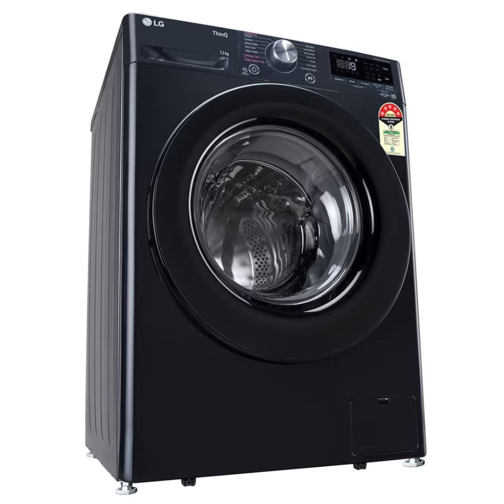 LG 12 Kg 5 Star Fully-Automatic Front Load Washing machine (FHP1412Z3O,Onyx Black)