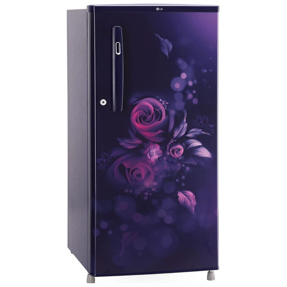 LG 190 Ltrs 3 Star Inverter Direct Cool Single Door Refrigerator (GL-B199OBEC, Blue Euphoria)