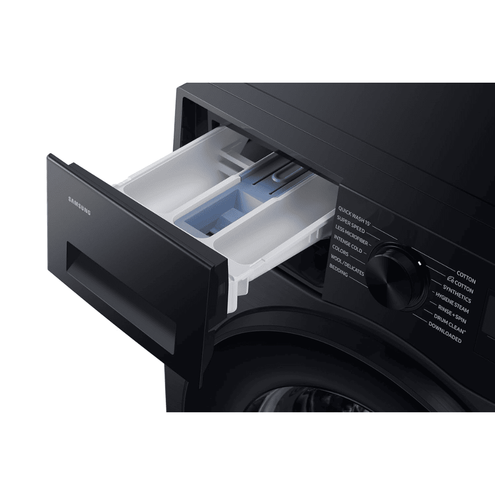 Samsung 12 Kg 5 Star Fully-Automatic Front Load Washing machine (WW12DG5B24AB,Black)