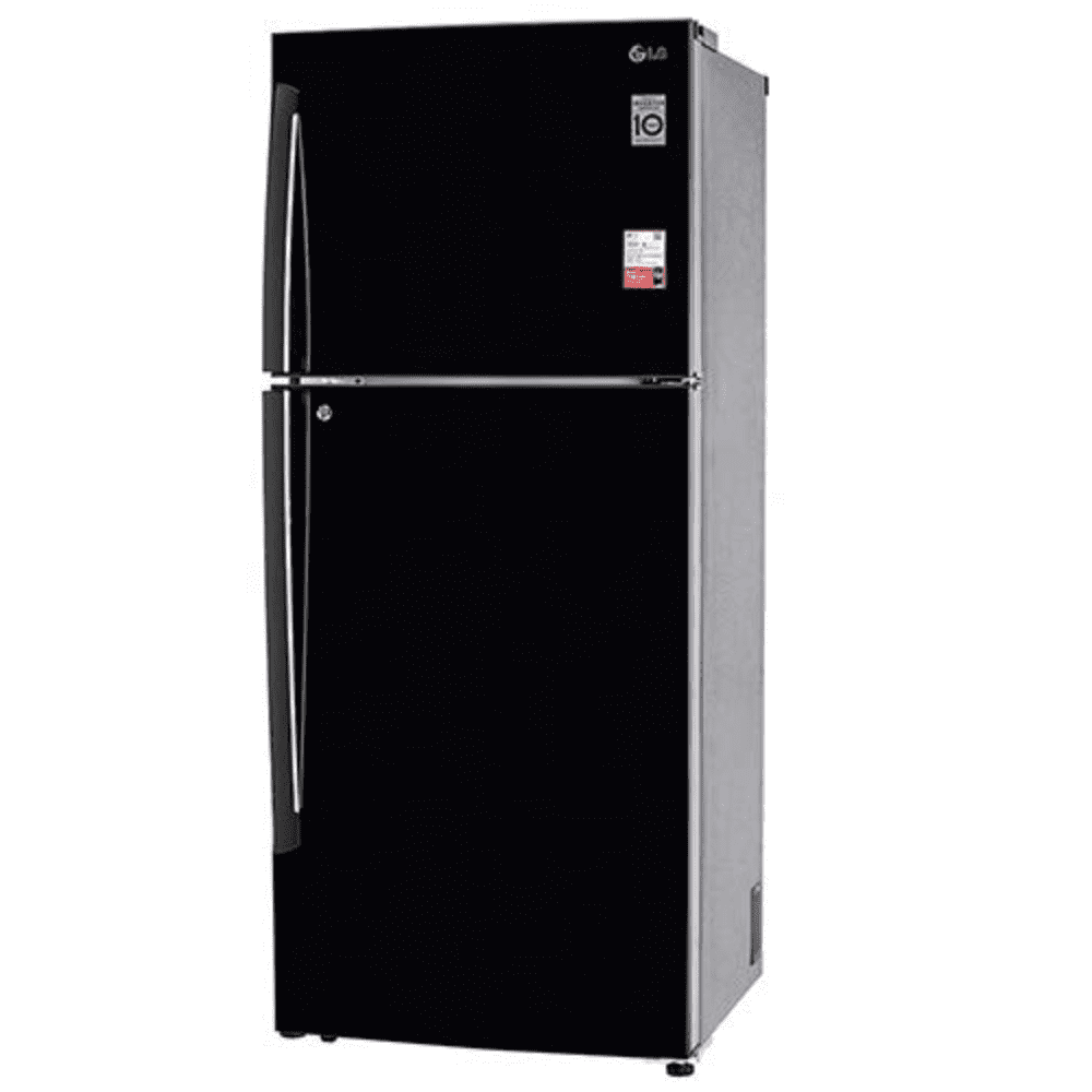 LG 437 Ltrs 2 Star Inverter Frost Free Double Door Refrigerator (GL-T432AESY, Ebony Sheen)