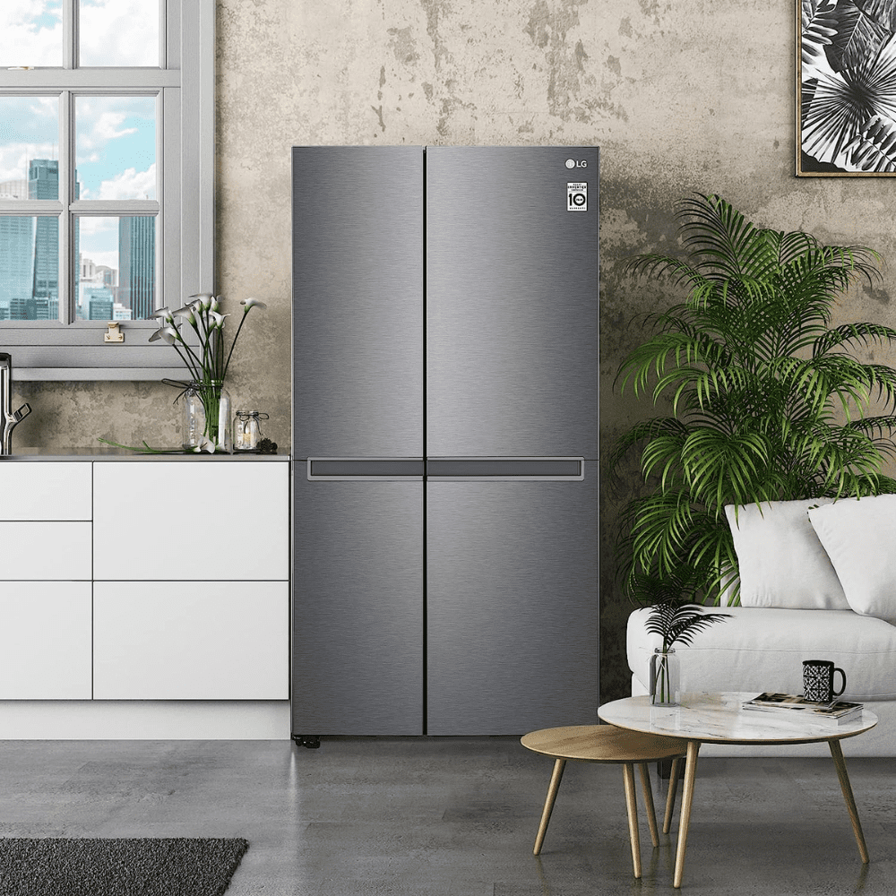 LG 688 Ltrs 5 Star Smart Frost Free Side by Side Refrigerator (GC-B257KQDV, Graphite Steel)