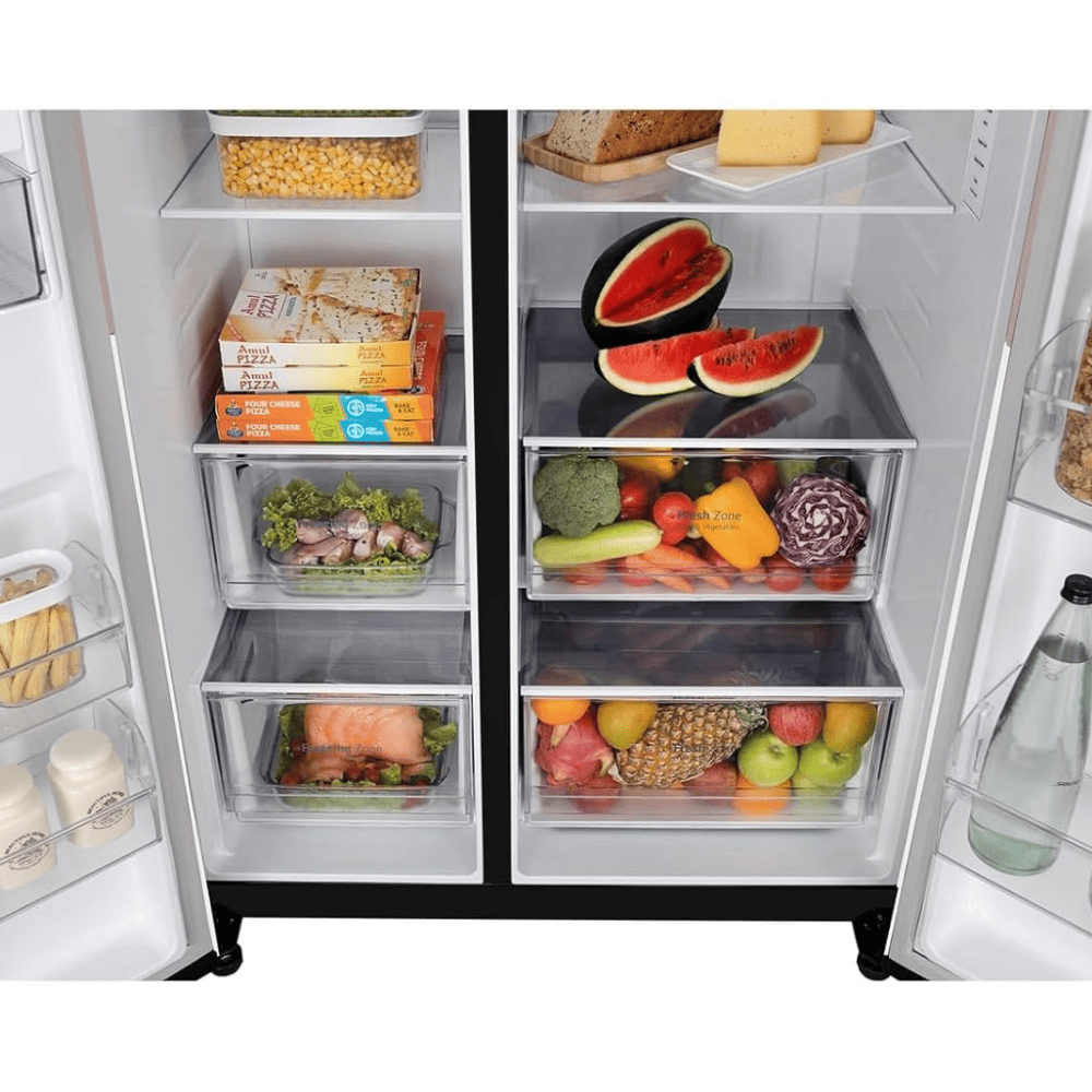 LG 650 Ltrs 3 Star, Inverter Frost Free, Side-by-Side Refrigerator (GL-B257EPT3)