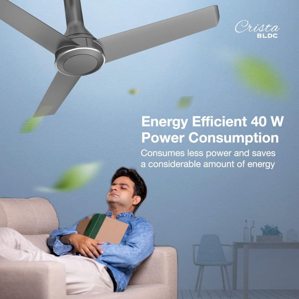 Havells CRISTA, 1200mm 3 Blade BLDC Motor Air Ceiling Fan