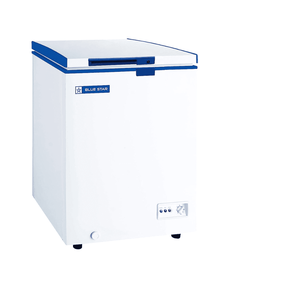 Blue Star CHFSD100DHSW, 95 Ltrs Single Door Deep Freezer, White