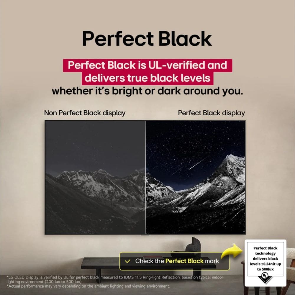 LG OLED65C56LA, 65 Inches, 4K Ultra HD OLED TV, Black