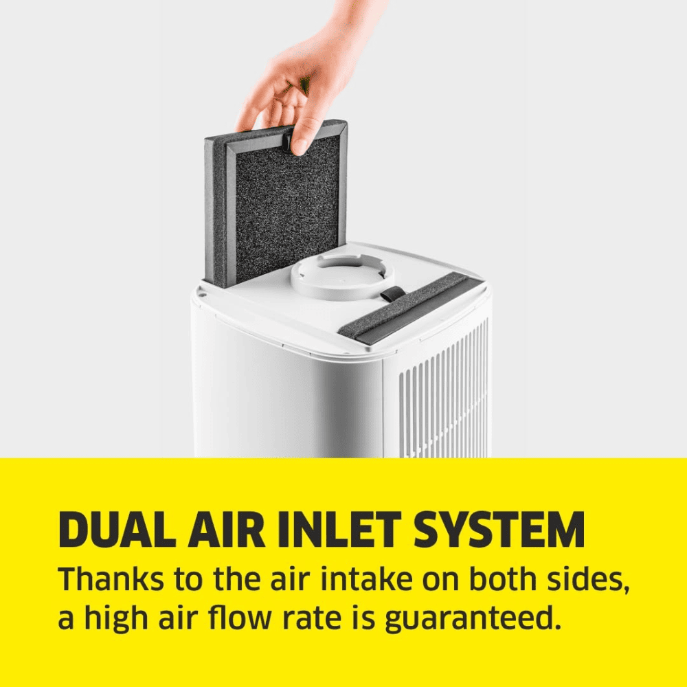 Karcher AF30 Dual H13 HEPA & Activated Carbon Filters Air Purifier with Air Quality Display